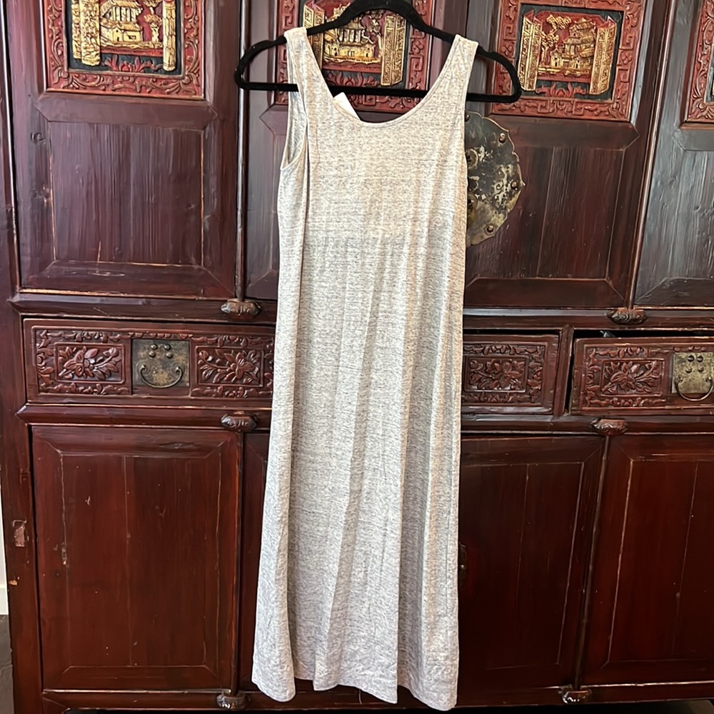 NWT Uniqlo grey cotton blend tank sundress - Picture 4 of 8
